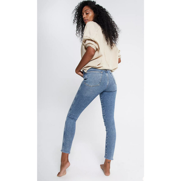 Free People Denim - Free People We the Free Raw High-Rise Jegging in Sierra Light Wash Jeans 28 NWT